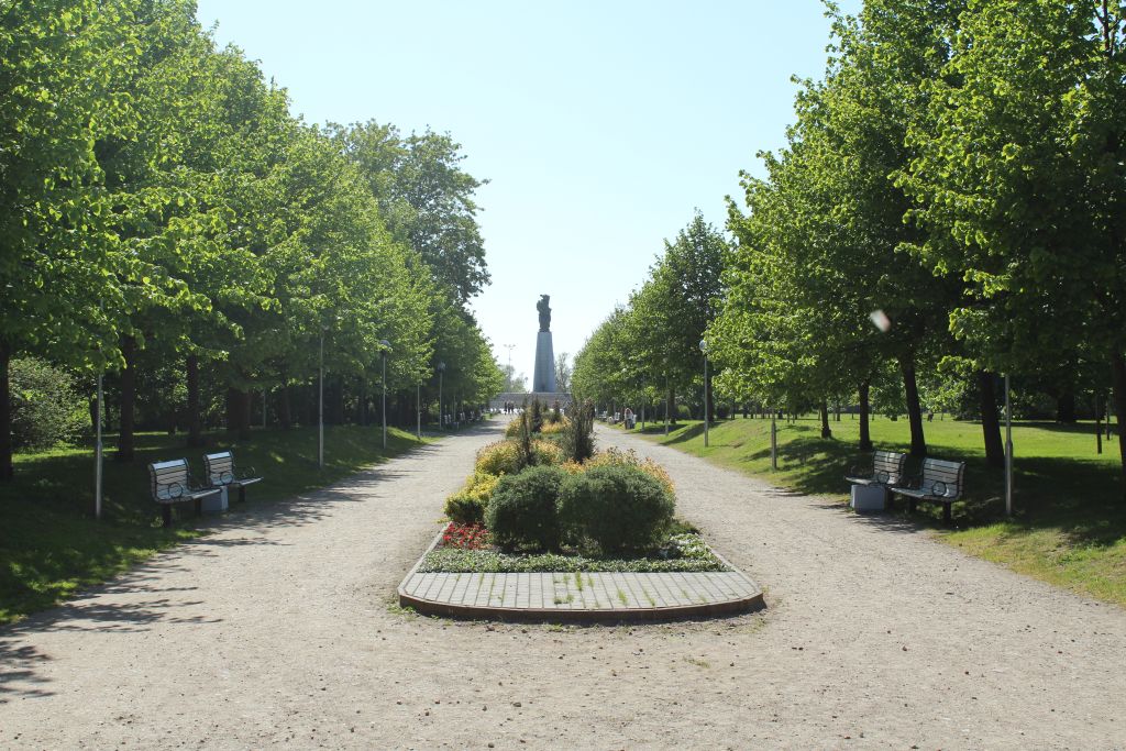 View to the monument form park