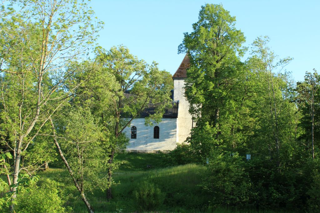 View to Cirava church from distance