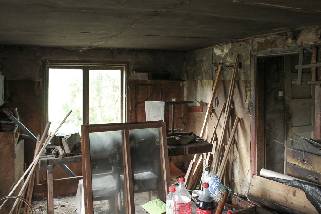 Kitchen loaded with junk