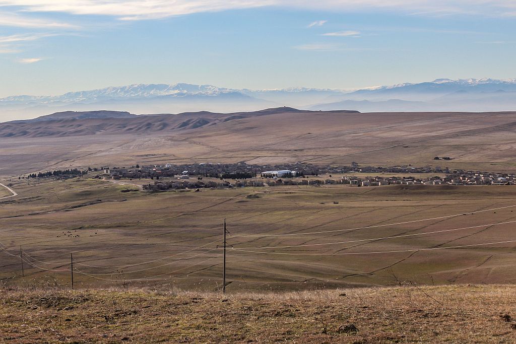 Udabno village located in the middle of Georgian desert