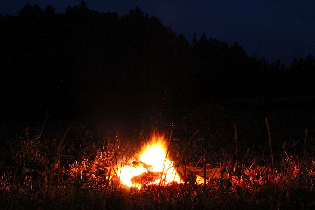 Summer Solstice fireplace