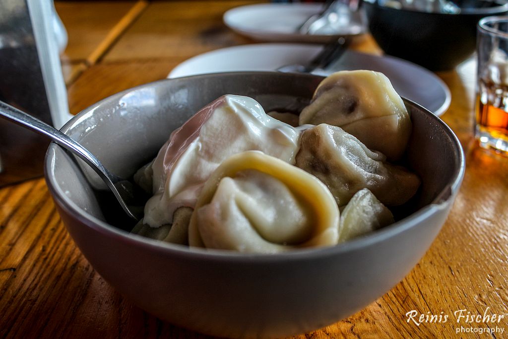 Dumplings at Cafe bar Gradus