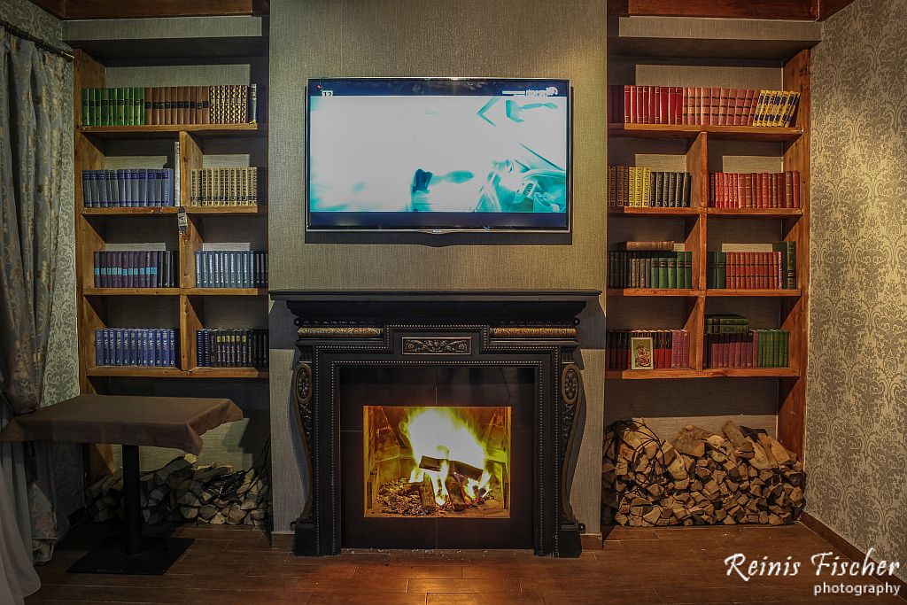 Fireplace at Hotel Edelweiss