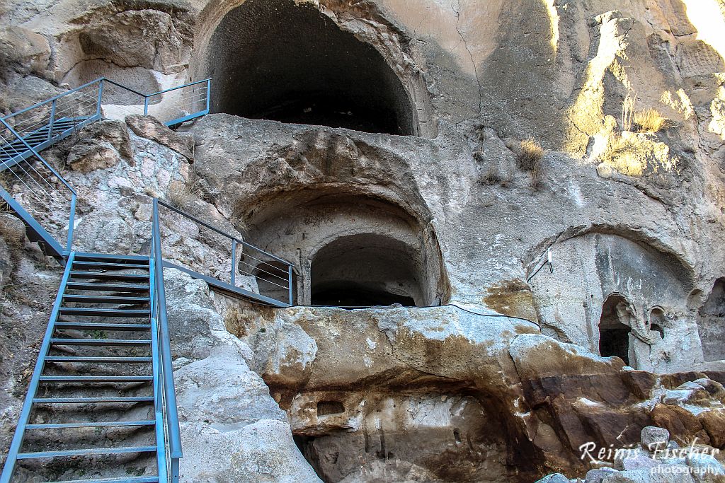 Caves built in rocks