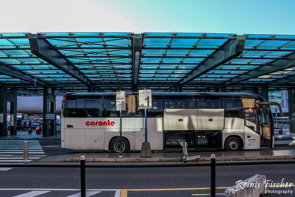 Shuttle service at Milan/Malpensa terminal