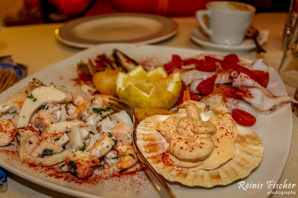 Antipasti at Osteria San Martino in Ferno, Italy