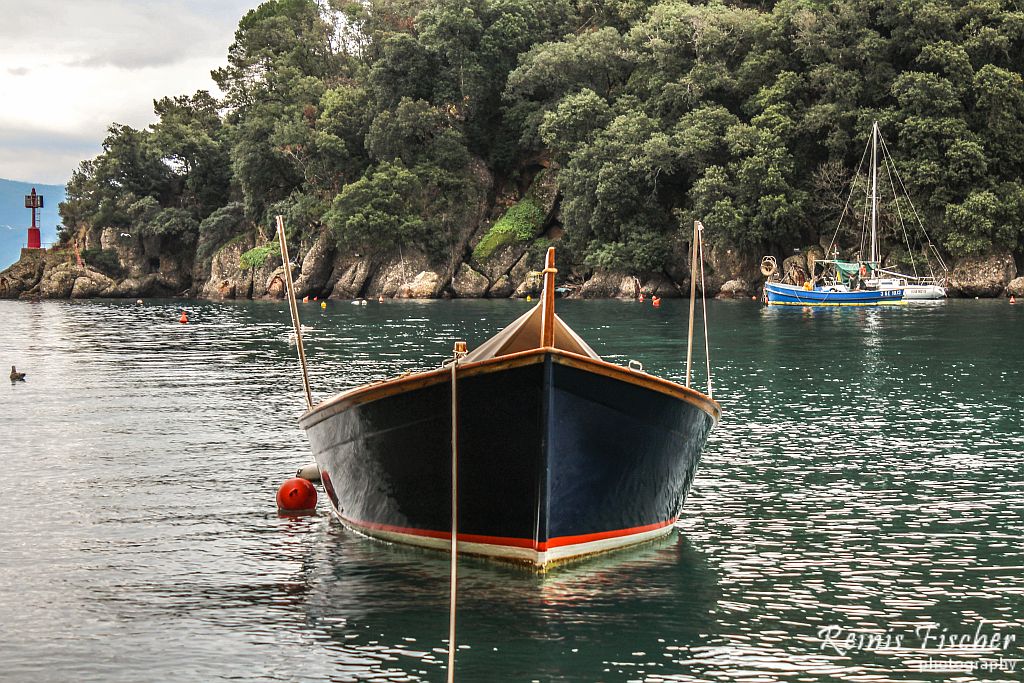 Boat at Portofino bay