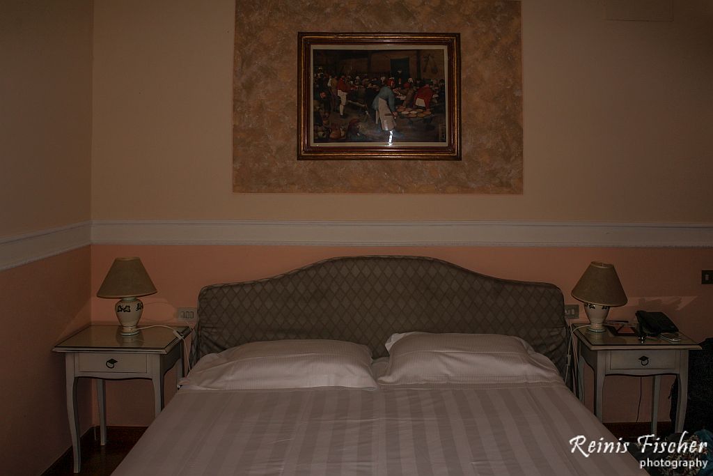 Queen size bed at Villa Carlota