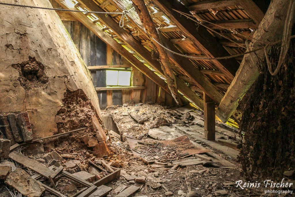 Leaky roof and rotted floor