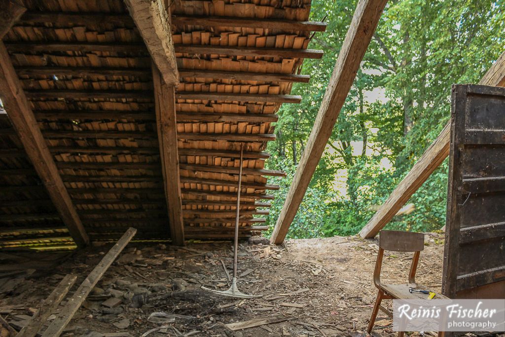 Loft without roofing