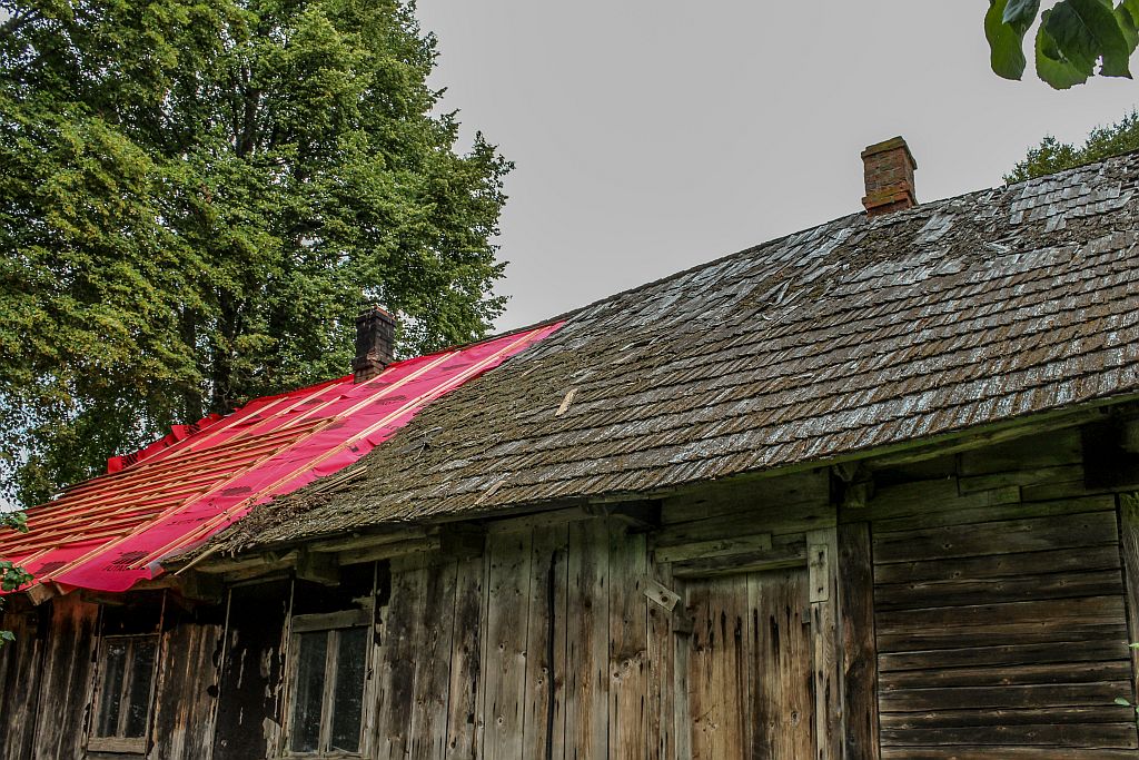 Old and New: Roof replacement works