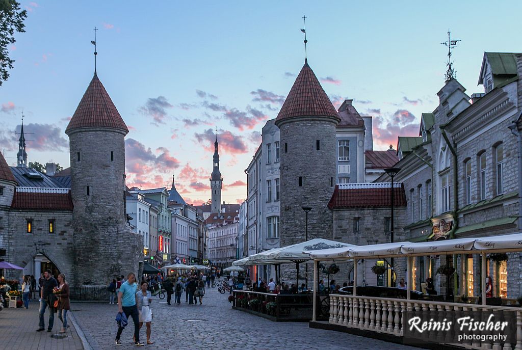 Viru Gate in Tallinn, Estonia