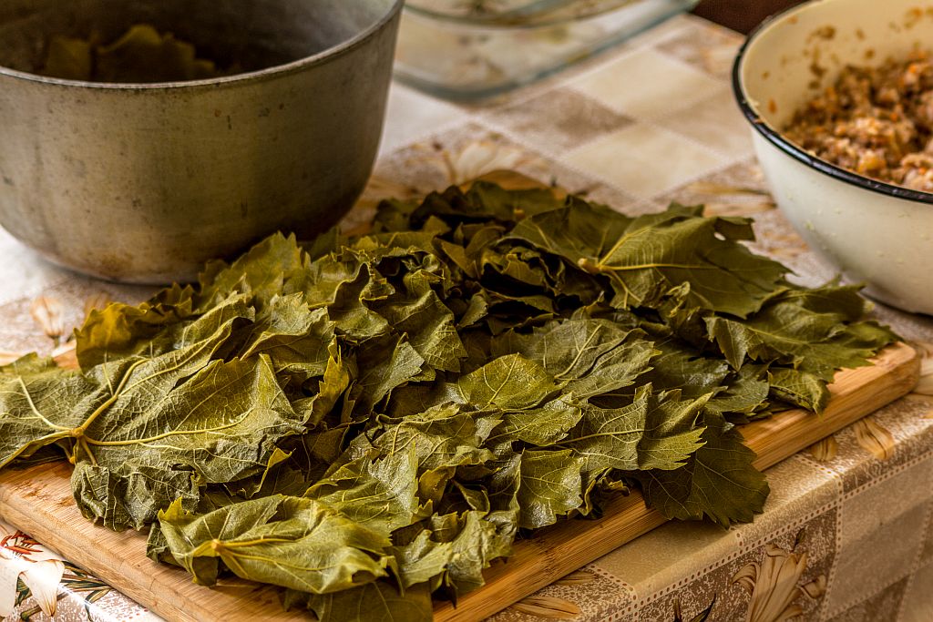 Grape leaves