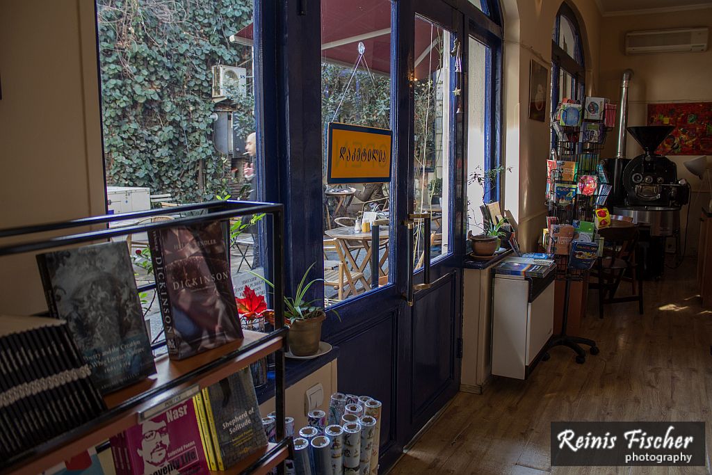 At Prospero's Bookshop in Tbilisi