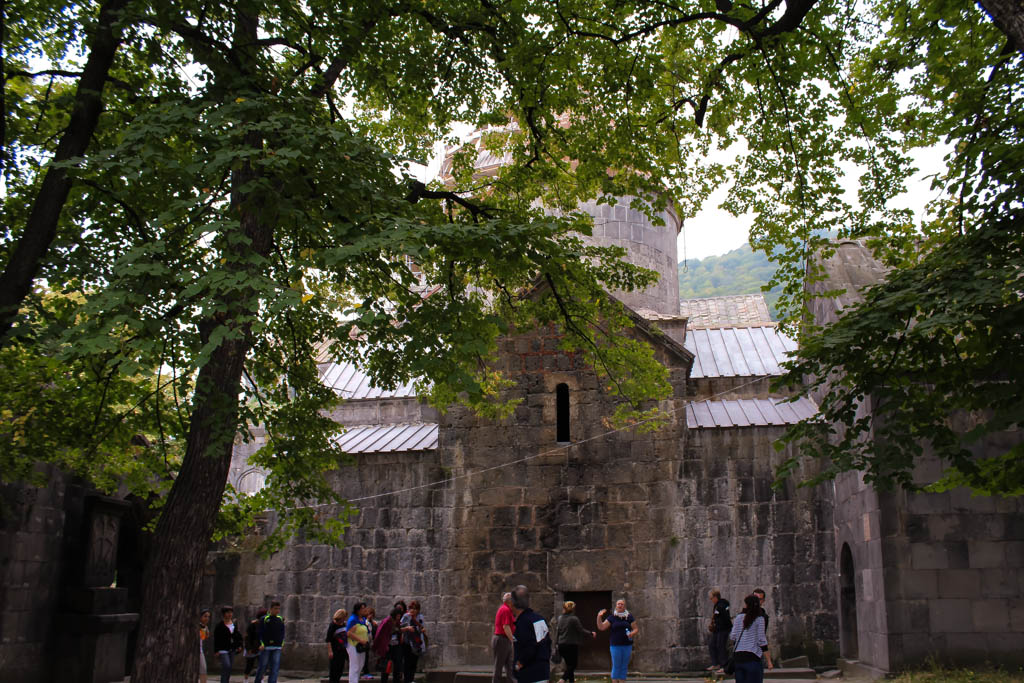 Tourists at Sanahin monastery