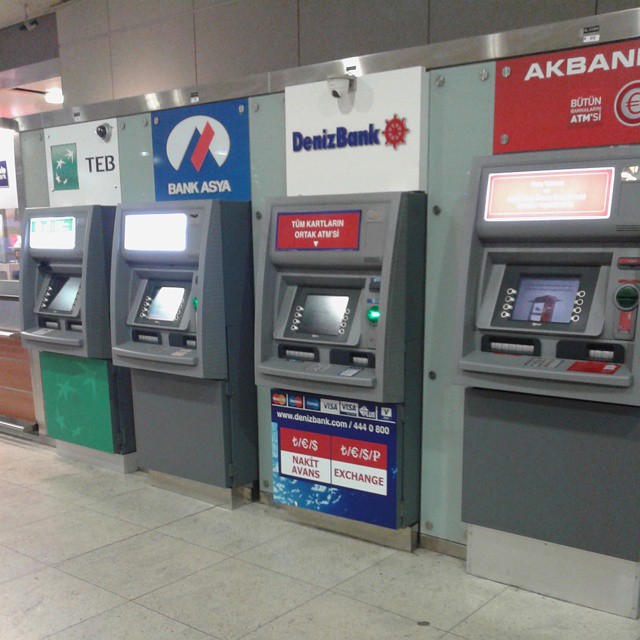 A plenty of ATM's at Sabiha Gocken airport