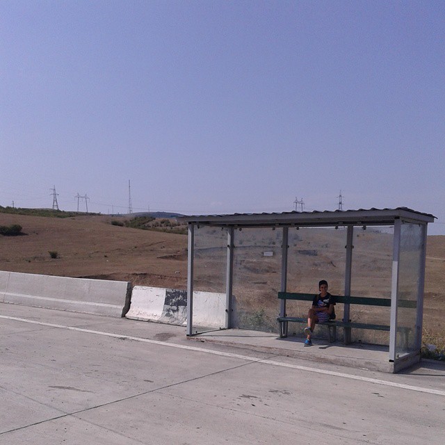 Bus stop near Gori