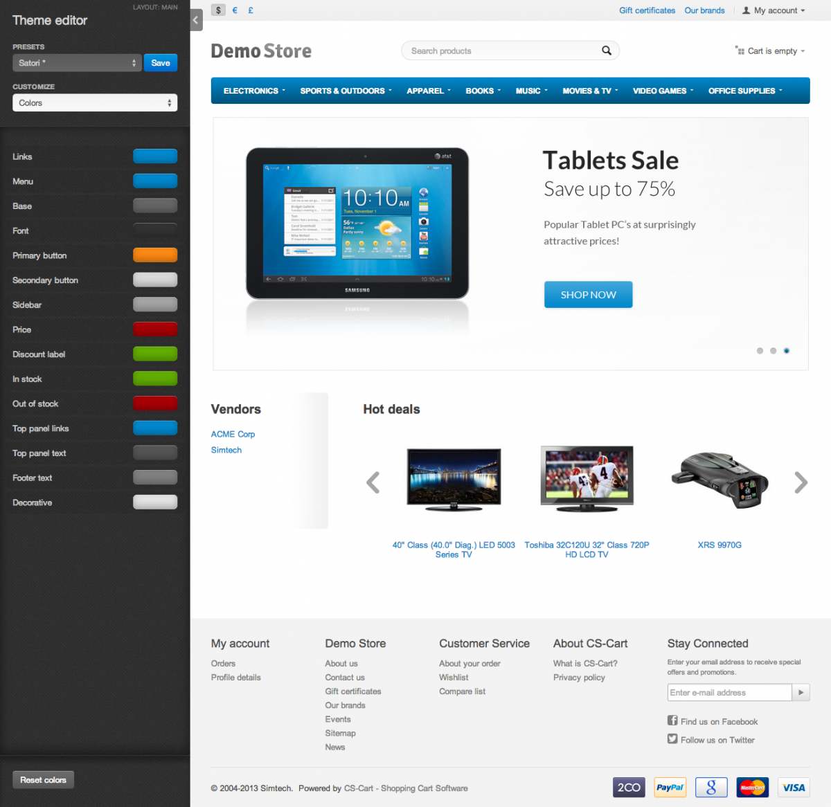 CS Cart Editor