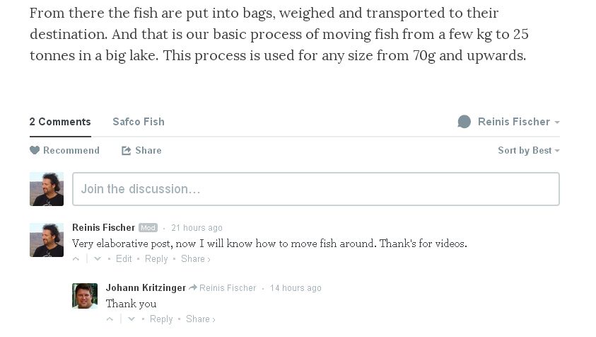 Disqus comment form