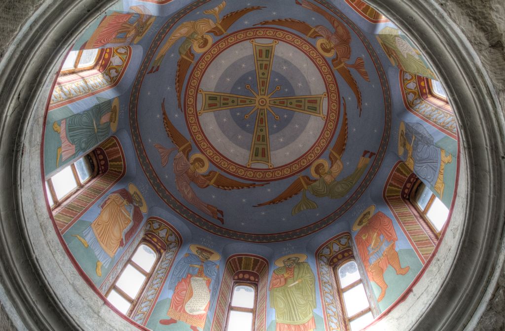 Cupola inside the church builing