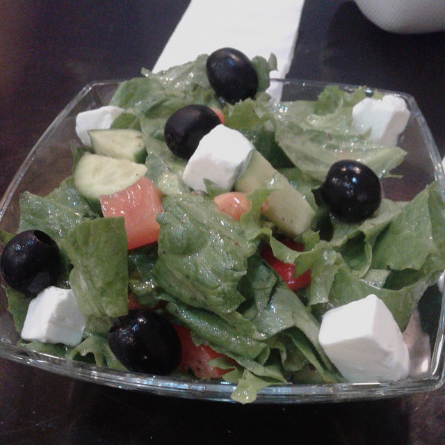 Greek salads at Public Coffee