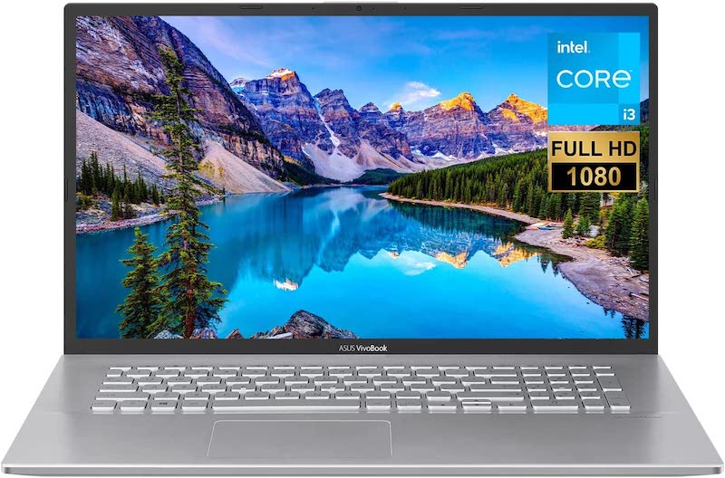 2022 Newest ASUS Vivobook 17 Laptop, 17.3" Full HD 1080P Non-Touch Display, Intel Core i3-1115G4 Processor, 12GB DDR4 RAM, 256GB PCIe SSD, Backlit Keyboard, Webcam, HDMI, Wi-Fi 6, Windows 11 Home