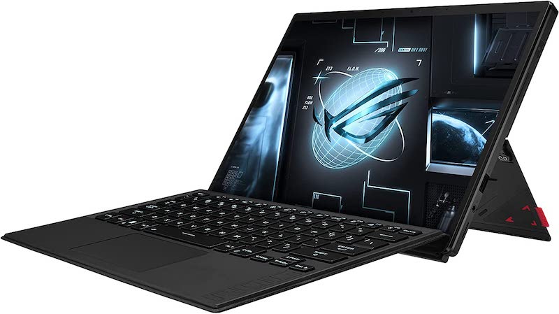 ASUS ROG Flow Z13 (2022) Gaming Laptop Tablet, 13.4” 120Hz FHD+ Display, NVIDIA GeForce RTX 3050, Intel Core i7-12700H, 16GB LPDDR5, 512GB PCIe SSD, Detachable RGB Keyboard, Windows 11, GZ301ZC-PS73