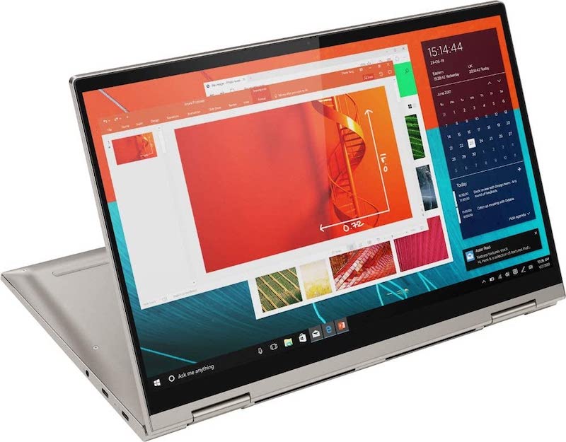 Lenovo Yoga C740 14" FHD IPS Touchscreen Premium 2-in-1 Laptop, 10th Gen Intel Quad Core i5-10210U, 8GB RAM, 256GB PCIe SSD, Backlit Keyboard, Fingerprint Reader, Windows 10, Aluminum Chassis