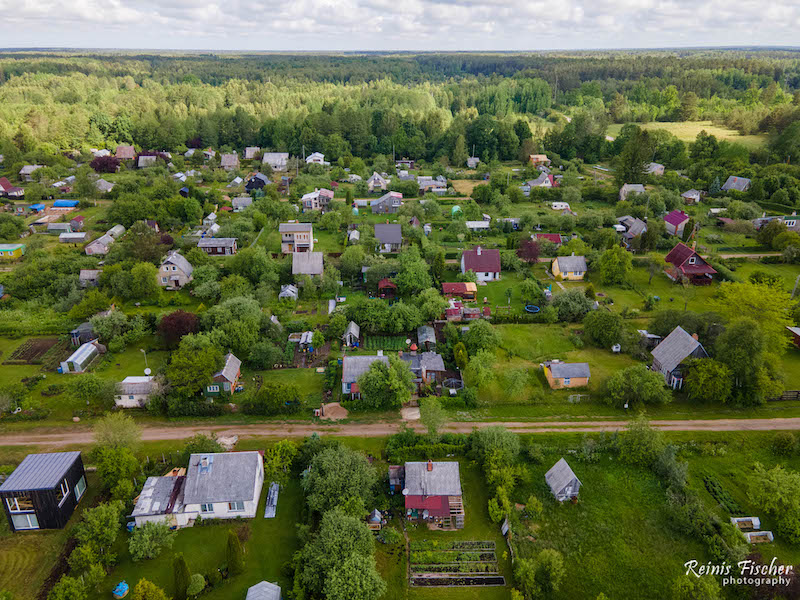 Jēči village in Latvia