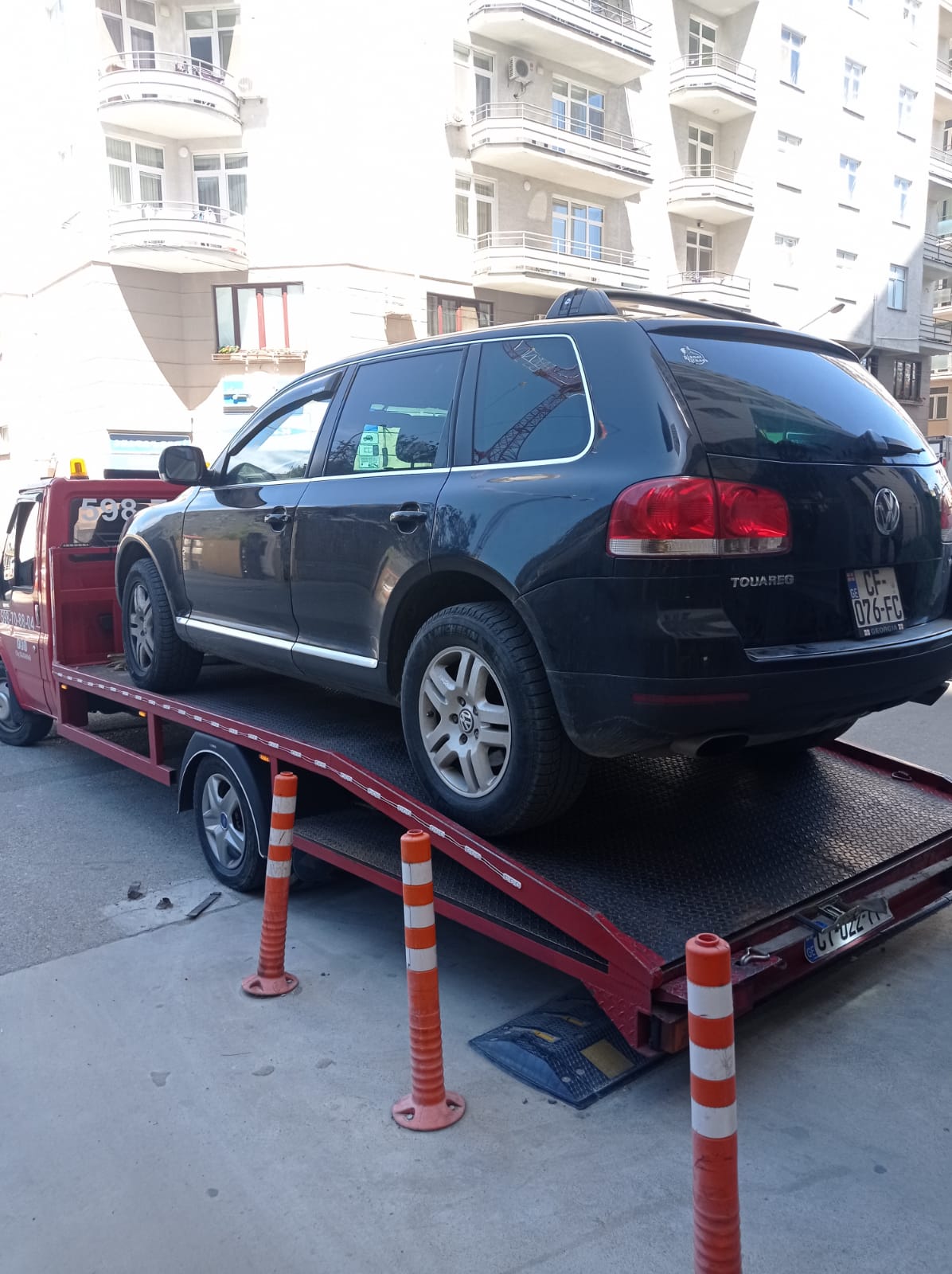 Touareg towed in Tbilisi