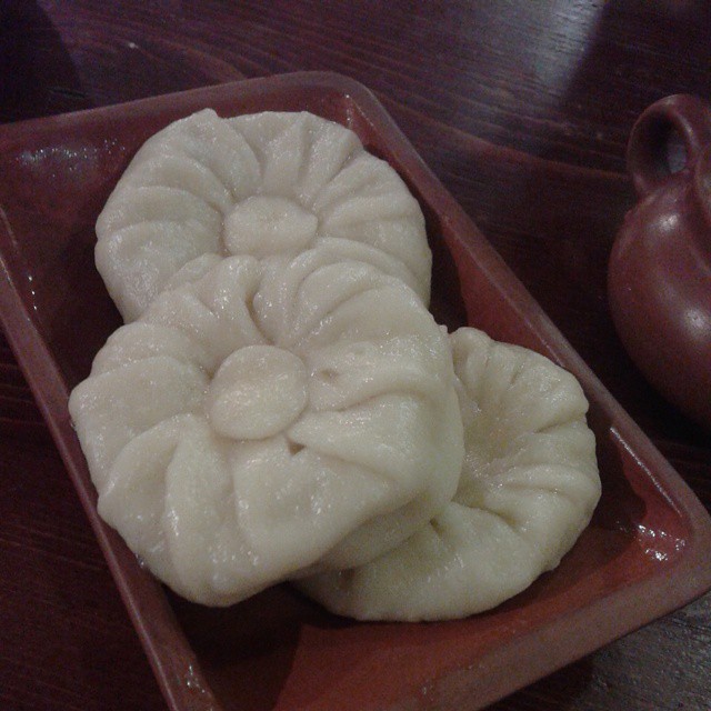 Khinkali filled with potatoes