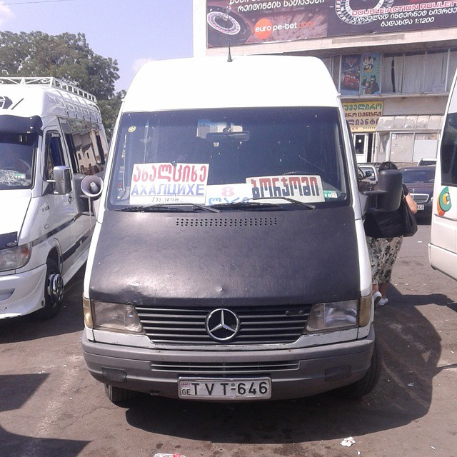 Minibus at Tbilisi Railway Station