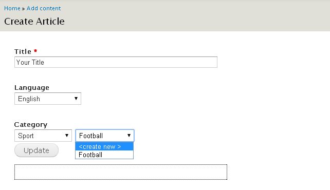 Hierarchical Select on node 