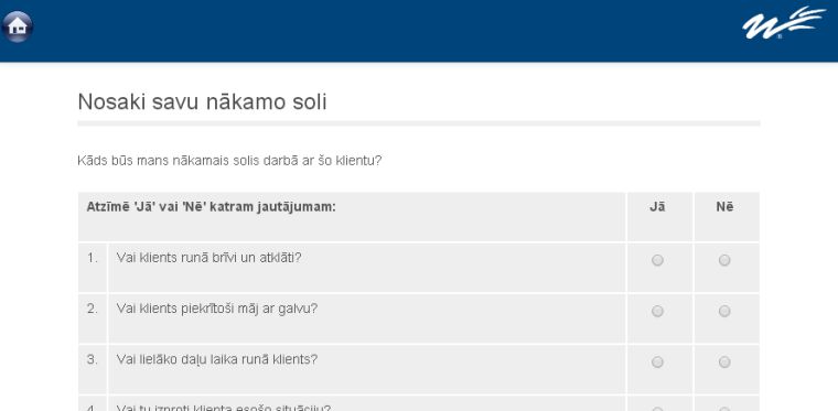 Quiz form on sales.wilsonlearning.lv