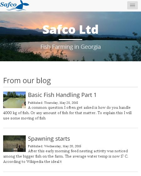 Safco-Fish.GE Responsive website