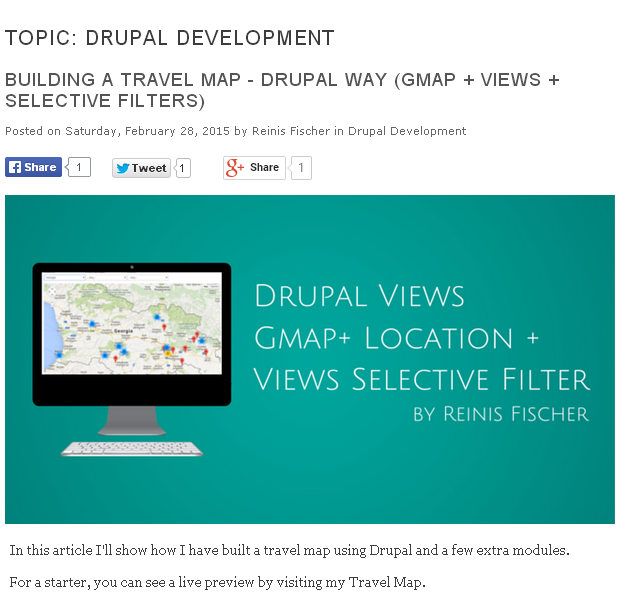 Social Share buttons on Drupal Taxonomy pages