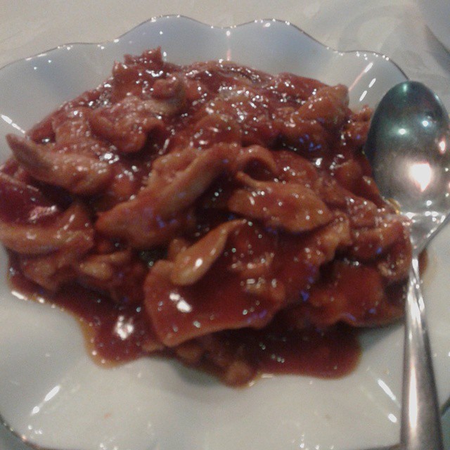 Chicken in sweet and sour sauce