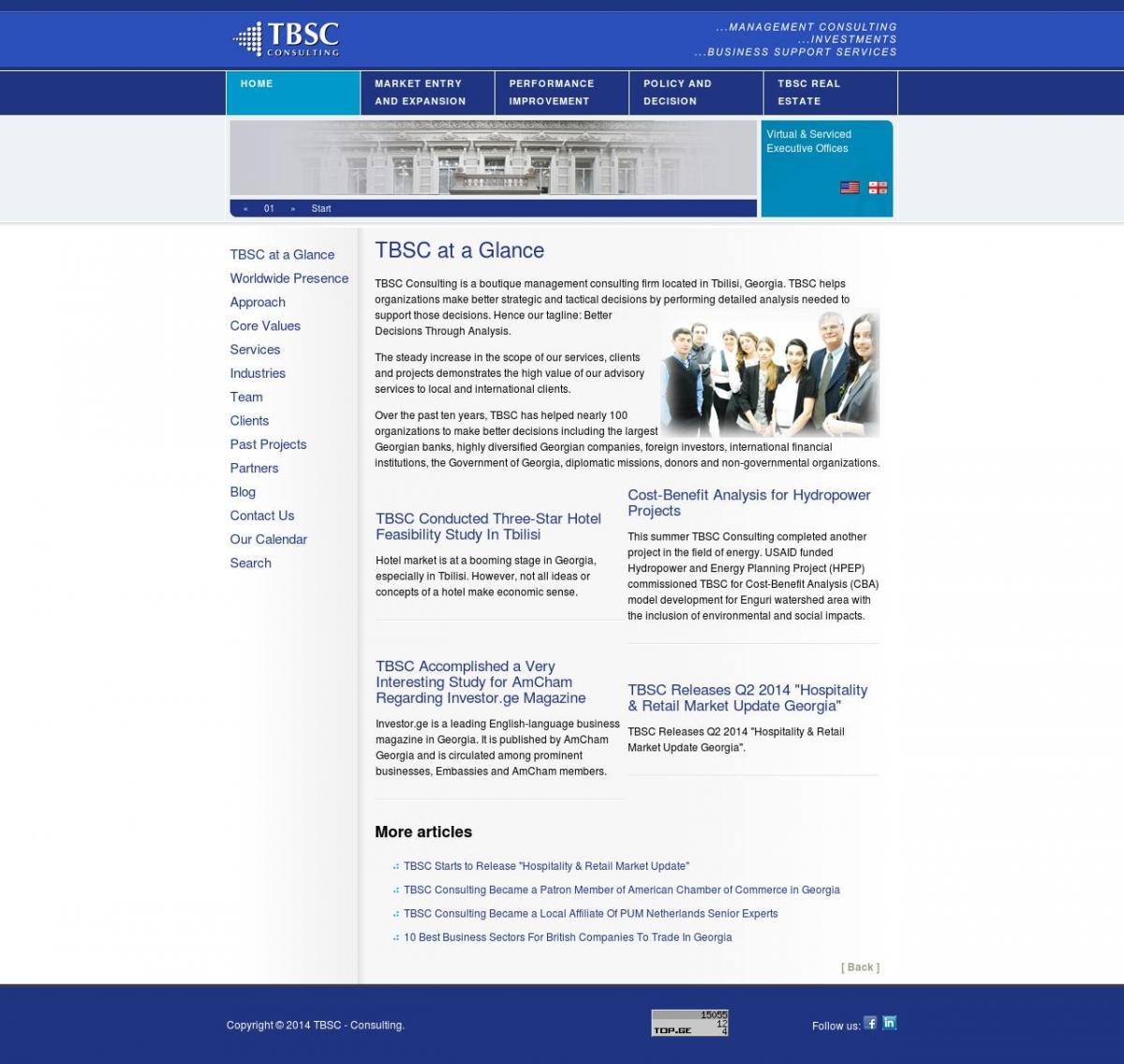 TBSC Consulting Front Page