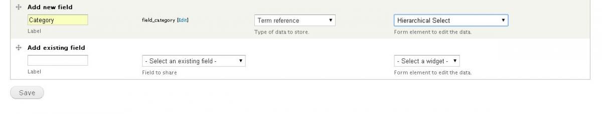 Term Reference Field