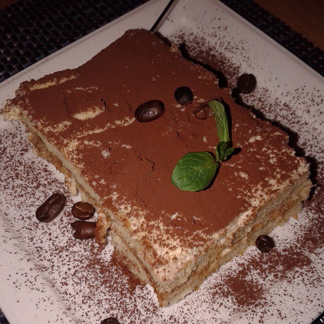 Tiramisu at Cafe Accent