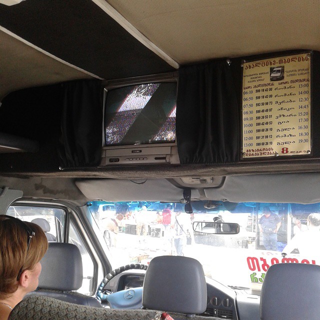TV in Minibus