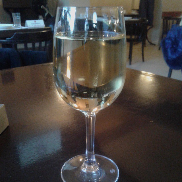 A Glass of Georgian White Wine