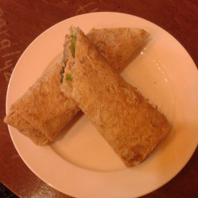 Wraps with tuna filling