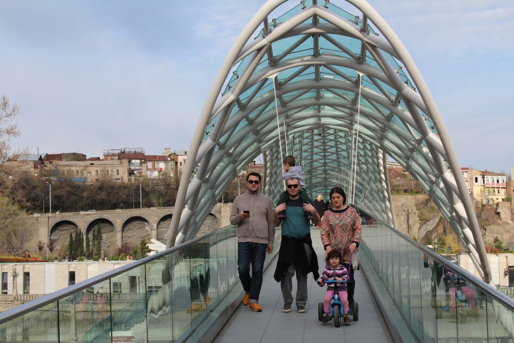 The Bridge of Peace in Tbilisi