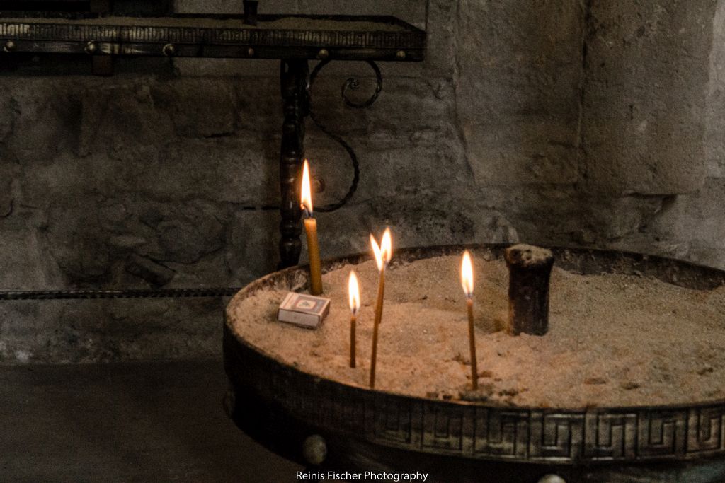 Candlestick inside Bagrati Cathedral 
