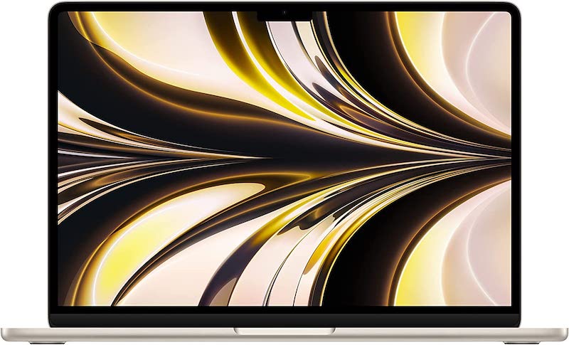 2022 Apple MacBook Air Laptop with M2 chip: 13.6-inch Liquid Retina Display, 8GB RAM, 256GB SSD Storage, Backlit Keyboard, 1080p FaceTime HD Camera. Works with iPhone and iPad; Starlight