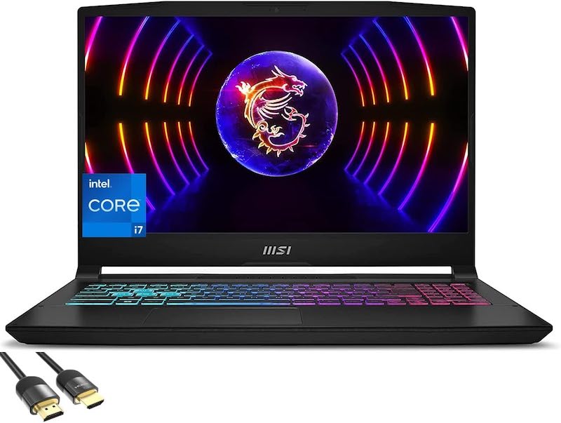 MSI Katana 15 游戏笔记本电脑，15.6 英寸 FHD IPS 144Hz，第 13 代英特尔 10 核 i7-13620H，RTX 4070，32GB DDR5，1TB PCIe SSD，TB 4，USB-C，WiFi 6，Cooler Boost 5，RGB 背光，SPS HDMI 2.1 电缆，Win 11