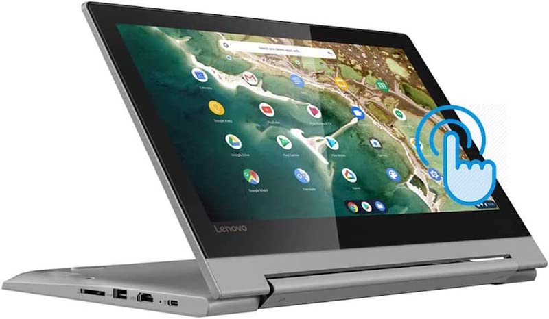 2022 Lenovo Chromebook Flex 3, 2-in-1 11.6" HD Touchscreen for Business and Student Laptop, MediaTek MT8173C CPU, 4GB LPDDR3, 32GB eMMC, PowerVR Graphics, Webcam, Chrome OS, Grey, 128GB USB Card