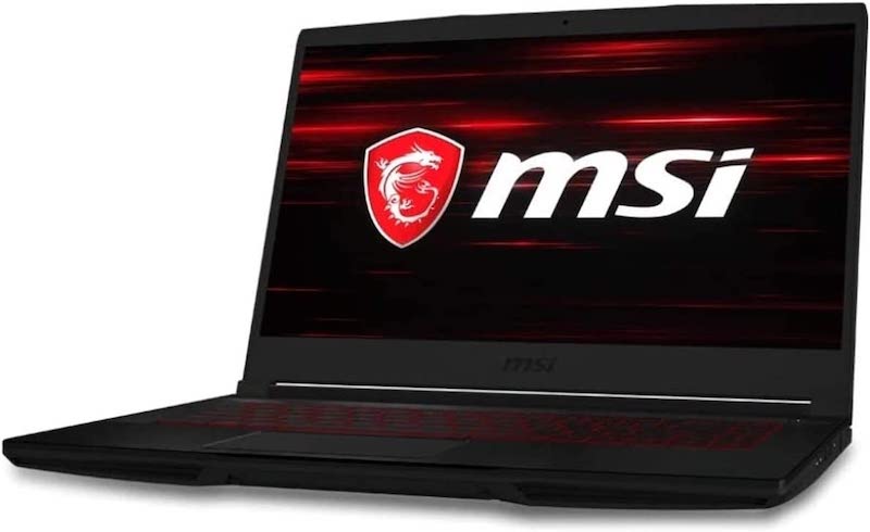 MSI Computer GF63, NVIDIA GeForce GTX 1650 Graphics, 15.6" 8GB 256GB Intel Core i5-10300H X4 2.5GHz Win10, Black