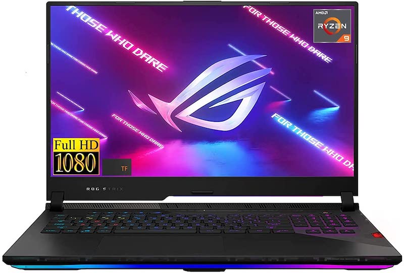 2022 New ASUS ROG Strix Premium Gaming Laptop: 17.3" FHD 144Hz IPS Display, AMD Gaming 8-Core Ryzen 9-5900HX, 32GB RAM, 1TB SSD, 4GB GeForce RTX 3050Ti, WiFi-6, Backlit-KYB, USB-C, Win10H, TF